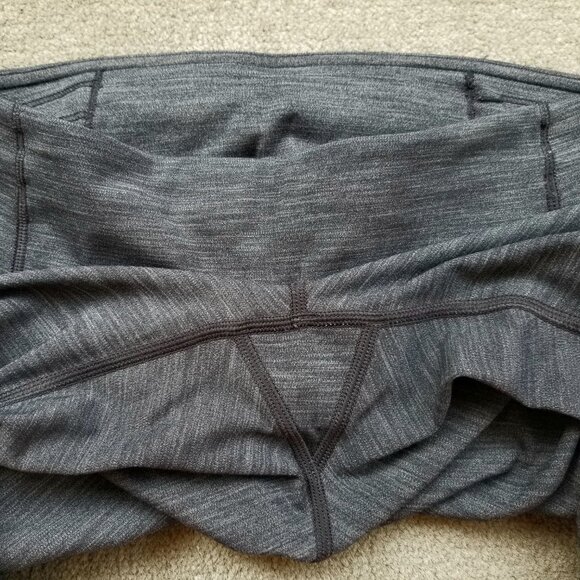 Lululemon Speed Up Tight Full-On Luxtreme Brushed 28" Heathered Deep Coal size 4 - Picture 7 of 9
